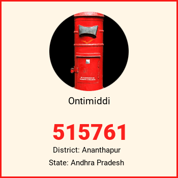 Ontimiddi pin code, district Ananthapur in Andhra Pradesh