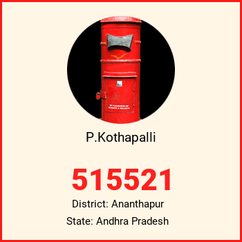 P.Kothapalli pin code, district Ananthapur in Andhra Pradesh