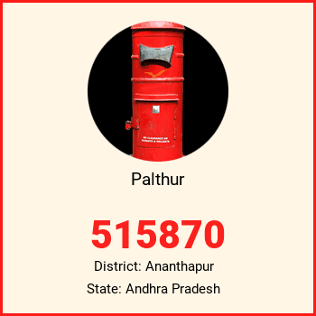 Palthur pin code, district Ananthapur in Andhra Pradesh