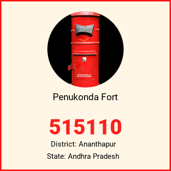 Penukonda Fort pin code, district Ananthapur in Andhra Pradesh