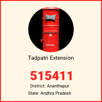 Tadpatri Extension pin code, district Ananthapur in Andhra Pradesh