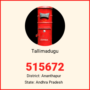 Tallimadugu pin code, district Ananthapur in Andhra Pradesh