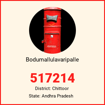 Bodumallulavaripalle pin code, district Chittoor in Andhra Pradesh