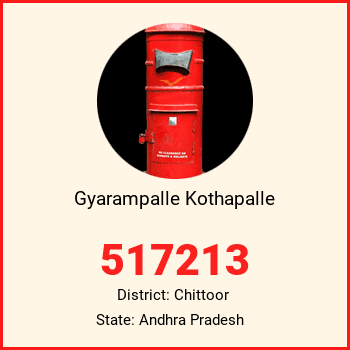 Gyarampalle Kothapalle pin code, district Chittoor in Andhra Pradesh