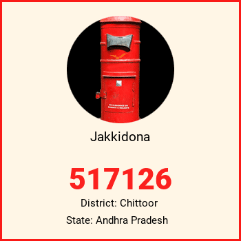 Jakkidona pin code, district Chittoor in Andhra Pradesh