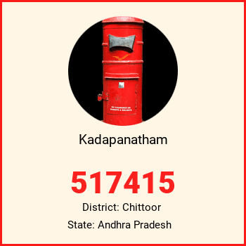 Kadapanatham pin code, district Chittoor in Andhra Pradesh