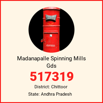 Madanapalle Spinning Mills Gds pin code, district Chittoor in Andhra Pradesh