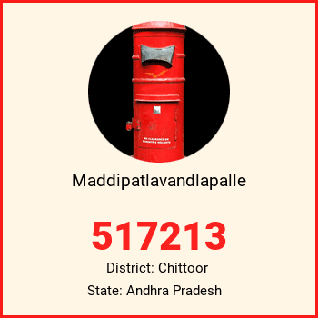 Maddipatlavandlapalle pin code, district Chittoor in Andhra Pradesh