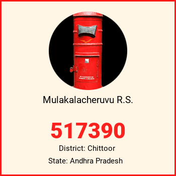 Mulakalacheruvu R.S. pin code, district Chittoor in Andhra Pradesh