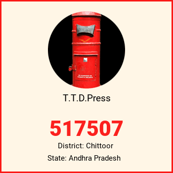 T.T.D.Press pin code, district Chittoor in Andhra Pradesh