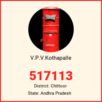 V.P.V.Kothapalle pin code, district Chittoor in Andhra Pradesh