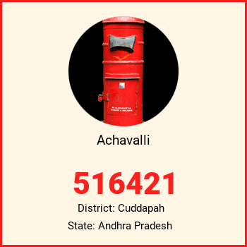 Achavalli pin code, district Cuddapah in Andhra Pradesh
