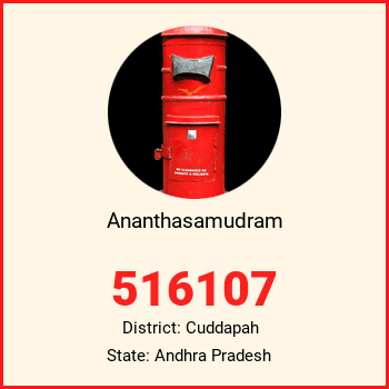 Ananthasamudram pin code, district Cuddapah in Andhra Pradesh