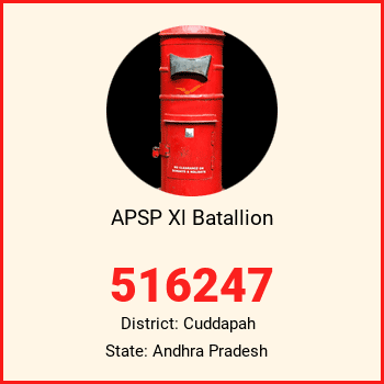 APSP Xl Batallion pin code, district Cuddapah in Andhra Pradesh