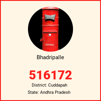 Bhadripalle pin code, district Cuddapah in Andhra Pradesh