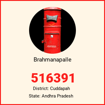 Brahmanapalle pin code, district Cuddapah in Andhra Pradesh