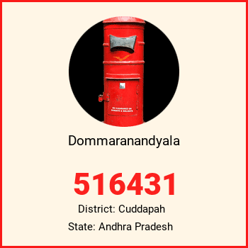 Dommaranandyala pin code, district Cuddapah in Andhra Pradesh