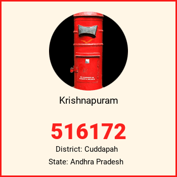 Krishnapuram pin code, district Cuddapah in Andhra Pradesh