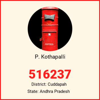 P. Kothapalli pin code, district Cuddapah in Andhra Pradesh