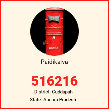 Paidikalva pin code, district Cuddapah in Andhra Pradesh