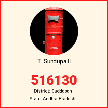 T. Sundupalli pin code, district Cuddapah in Andhra Pradesh
