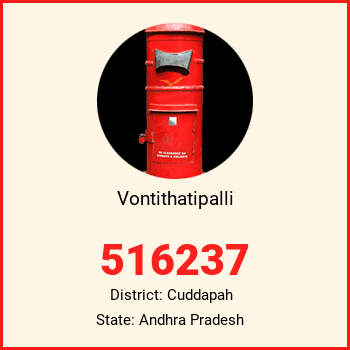 Vontithatipalli pin code, district Cuddapah in Andhra Pradesh