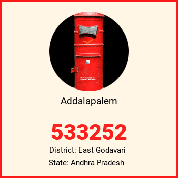 Addalapalem pin code, district East Godavari in Andhra Pradesh
