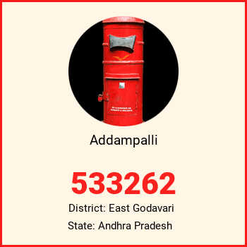 Addampalli pin code, district East Godavari in Andhra Pradesh