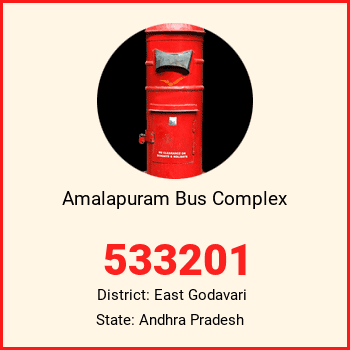 Amalapuram Bus Complex pin code, district East Godavari in Andhra Pradesh