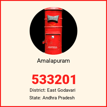 Amalapuram pin code, district East Godavari in Andhra Pradesh