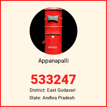 Appanapalli pin code, district East Godavari in Andhra Pradesh