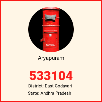 Aryapuram pin code, district East Godavari in Andhra Pradesh