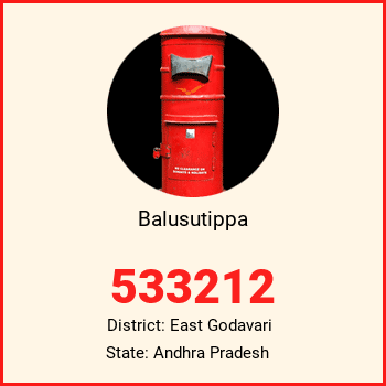 Balusutippa pin code, district East Godavari in Andhra Pradesh