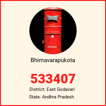 Bhimavarapukota pin code, district East Godavari in Andhra Pradesh