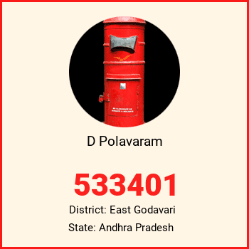 D Polavaram pin code, district East Godavari in Andhra Pradesh