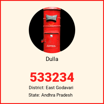 Dulla pin code, district East Godavari in Andhra Pradesh