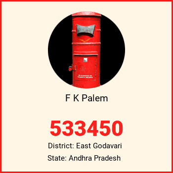 F K Palem pin code, district East Godavari in Andhra Pradesh