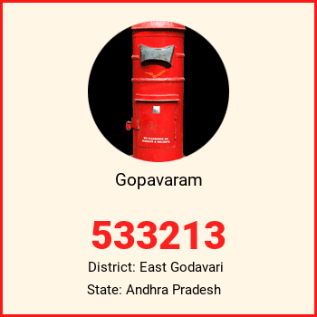 Gopavaram pin code, district East Godavari in Andhra Pradesh