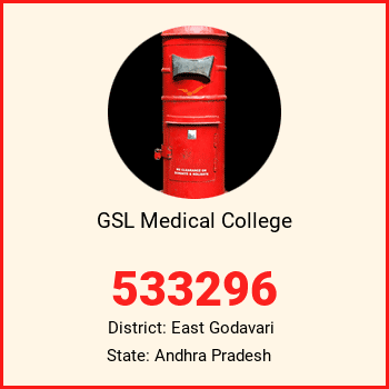 GSL Medical College pin code, district East Godavari in Andhra Pradesh