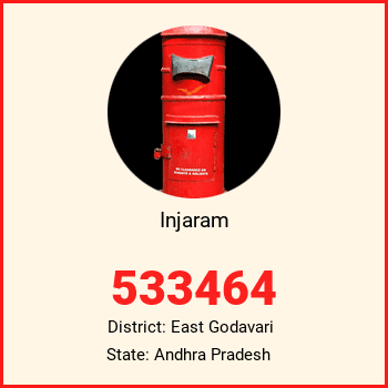 Injaram pin code, district East Godavari in Andhra Pradesh