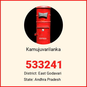 Kamujuvarilanka pin code, district East Godavari in Andhra Pradesh
