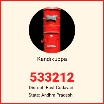 Kandikuppa pin code, district East Godavari in Andhra Pradesh