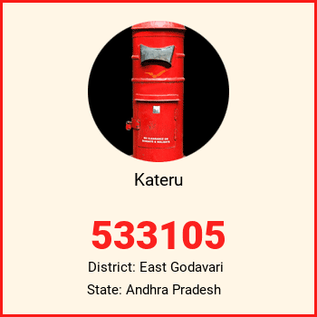 Kateru pin code, district East Godavari in Andhra Pradesh