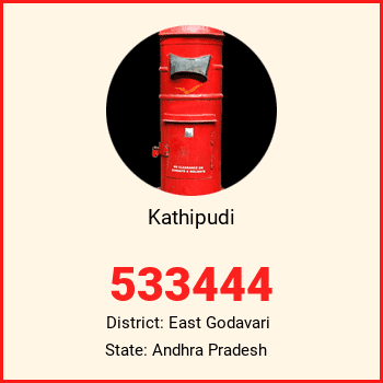 Kathipudi pin code, district East Godavari in Andhra Pradesh