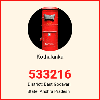 Kothalanka pin code, district East Godavari in Andhra Pradesh