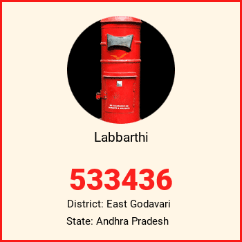Labbarthi pin code, district East Godavari in Andhra Pradesh