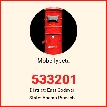 Moberlypeta pin code, district East Godavari in Andhra Pradesh
