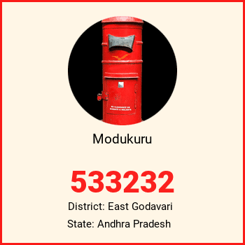 Modukuru pin code, district East Godavari in Andhra Pradesh