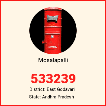 Mosalapalli pin code, district East Godavari in Andhra Pradesh