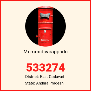 Mummidivarappadu pin code, district East Godavari in Andhra Pradesh
